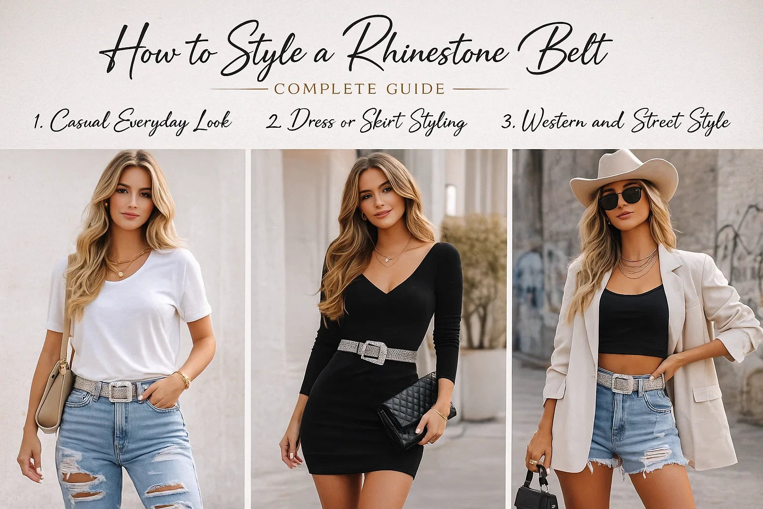 How to Style a Rhinestone Belt - Complete Guide