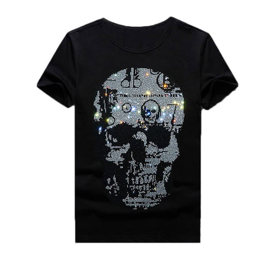 Belt Rhinestone Limited Edition Skull Rhinestone T-shirt