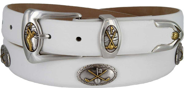 Bayside Italian Calfskin Genuine Leather Designer Dress Golf Belt