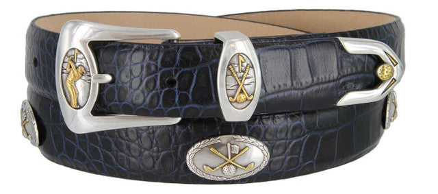 Bayside Italian Calfskin Genuine Leather Designer Dress Golf Belt