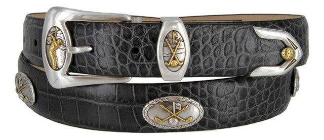 Bayside Italian Calfskin Genuine Leather Designer Dress Golf Belt