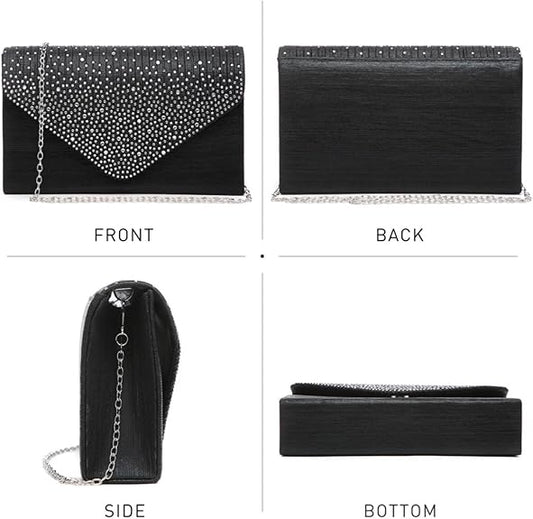 Sparkly Women's Rhinestone Evening Luxury Clutch