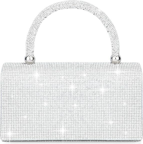 Women's Evening Small Glitter Rhinestone Clutch Purse