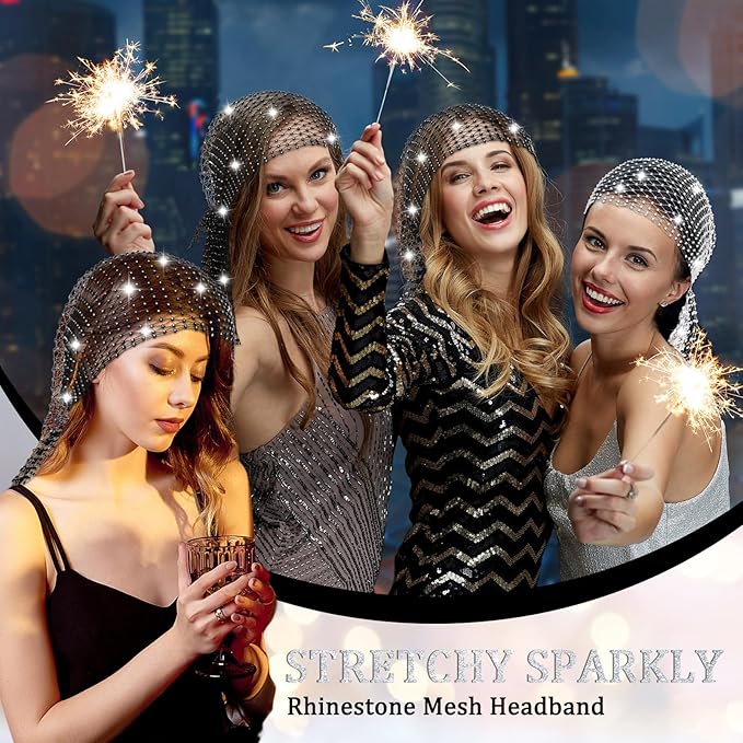 Women’s Rhinestone Headpiece – Sparkling Crystal Hair Jewelry for Parties, Festivals & Nightclubs