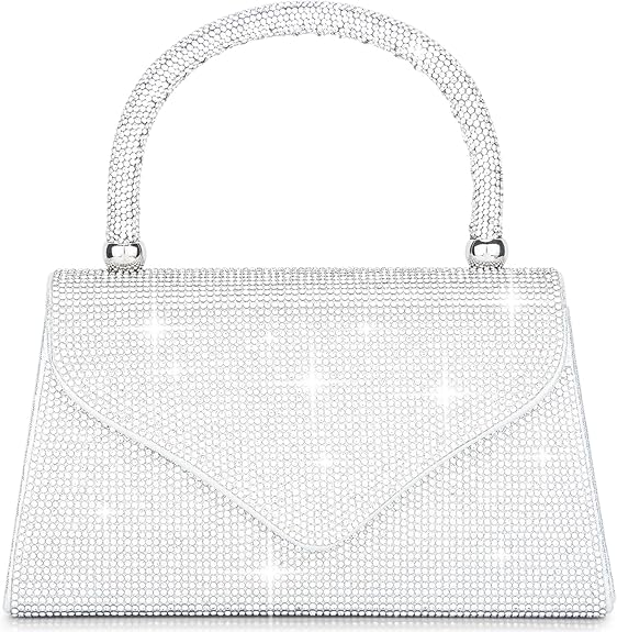 Women's Evening Small Glitter Rhinestone Clutch Purse