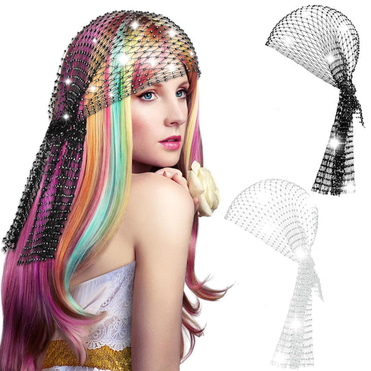Women’s Rhinestone Headpiece – Sparkling Crystal Hair Jewelry for Parties, Festivals & Nightclubs