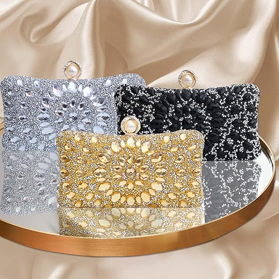 Sparkly Women's Rhinestone Evening Luxury Clutch