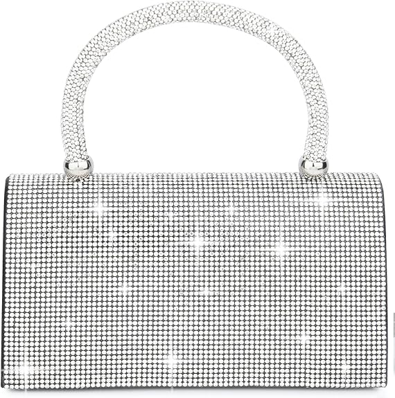 Women's Evening Small Glitter Rhinestone Clutch Purse