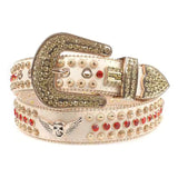 Sparkle Rhinestone Skull & Wings Belt – BRS-139