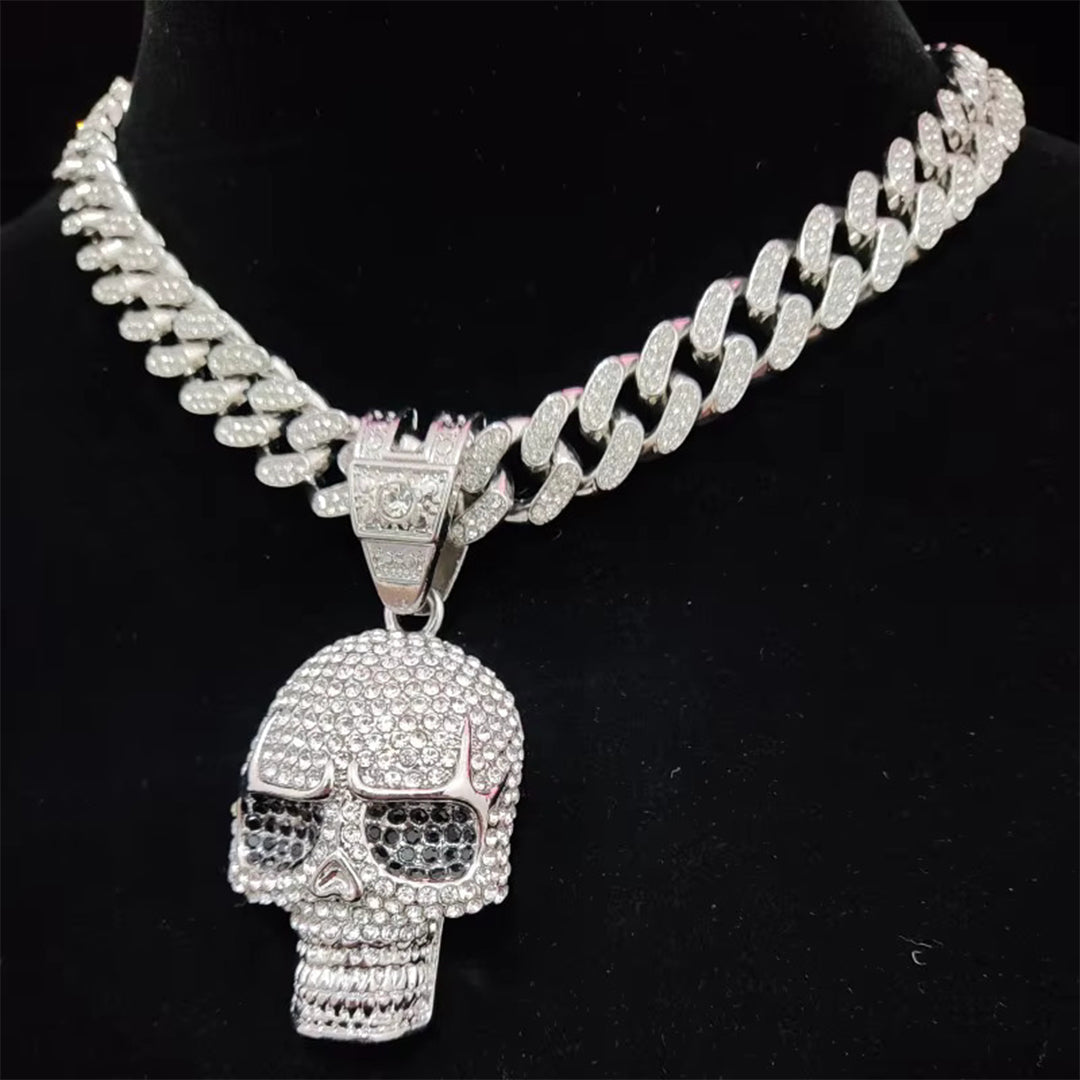 Punk Hip Hop Cuban Necklace – Iced Out Bling Chain