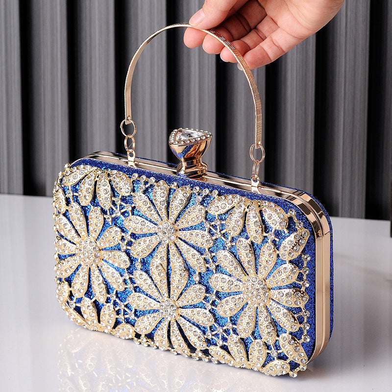 Sparkling Rhinestone Evening Clutch – Diamond Dress Bag
