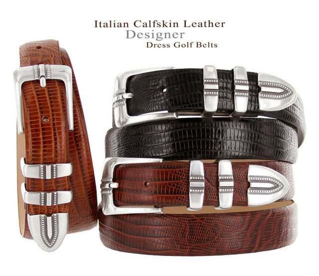 Kaymen Genuine Full-Grain Cowhide Leather Designer Golf Dress Belt