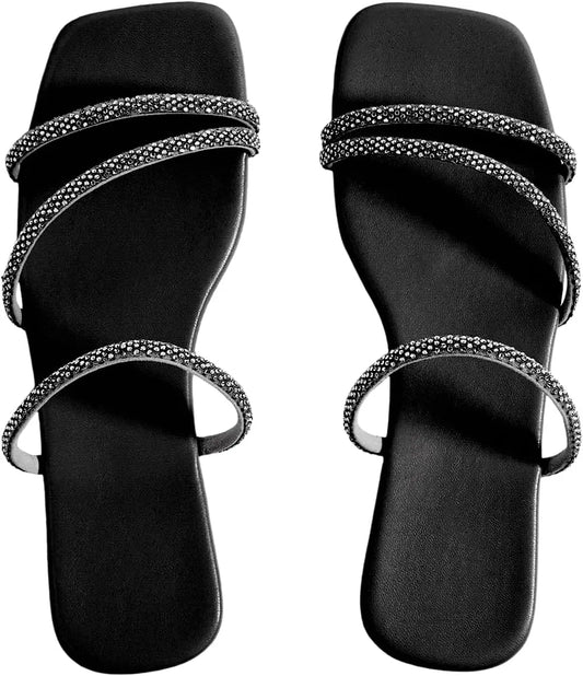 glitter sandals