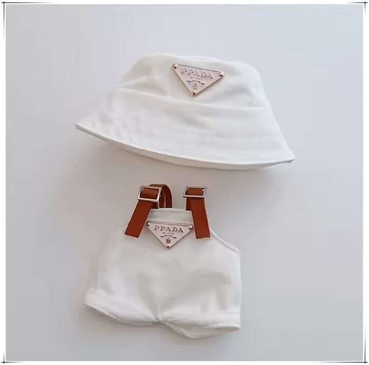17cm Labubu Mini Doll Clothes Set Outfit with Hat Labubu II Doll Accessories for Party Sitting & DIY Play