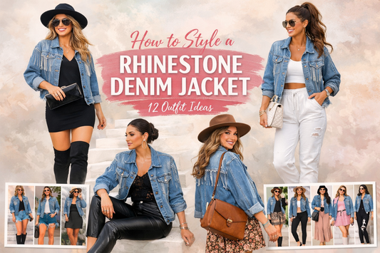 how to style a rhinestone denim jacket