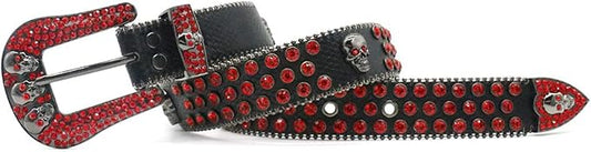 Stunning Rhinestone Skull Belts: The Perfect Halloween Party Accent