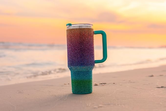Shine & Sip: 20-Oz Insulated Stainless Steel Travel Mug