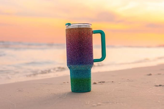 Shine & Sip: 20-Oz Insulated Stainless Steel Travel Mug