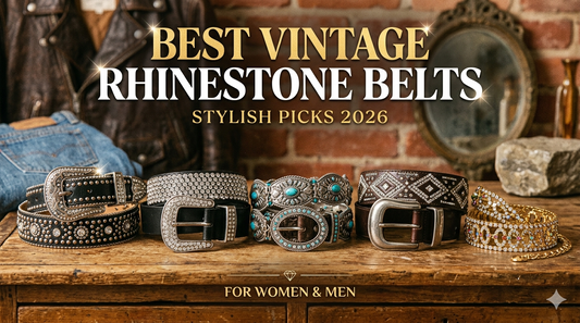 Best Vintage Rhinestone Belts for Women & Men