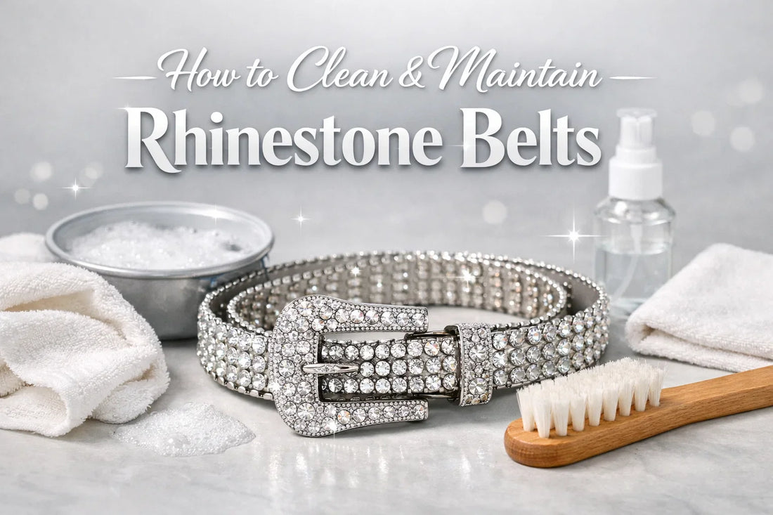 How to Clean & Maintain Rhinestone Belts - Keep Your Bling Sparkling