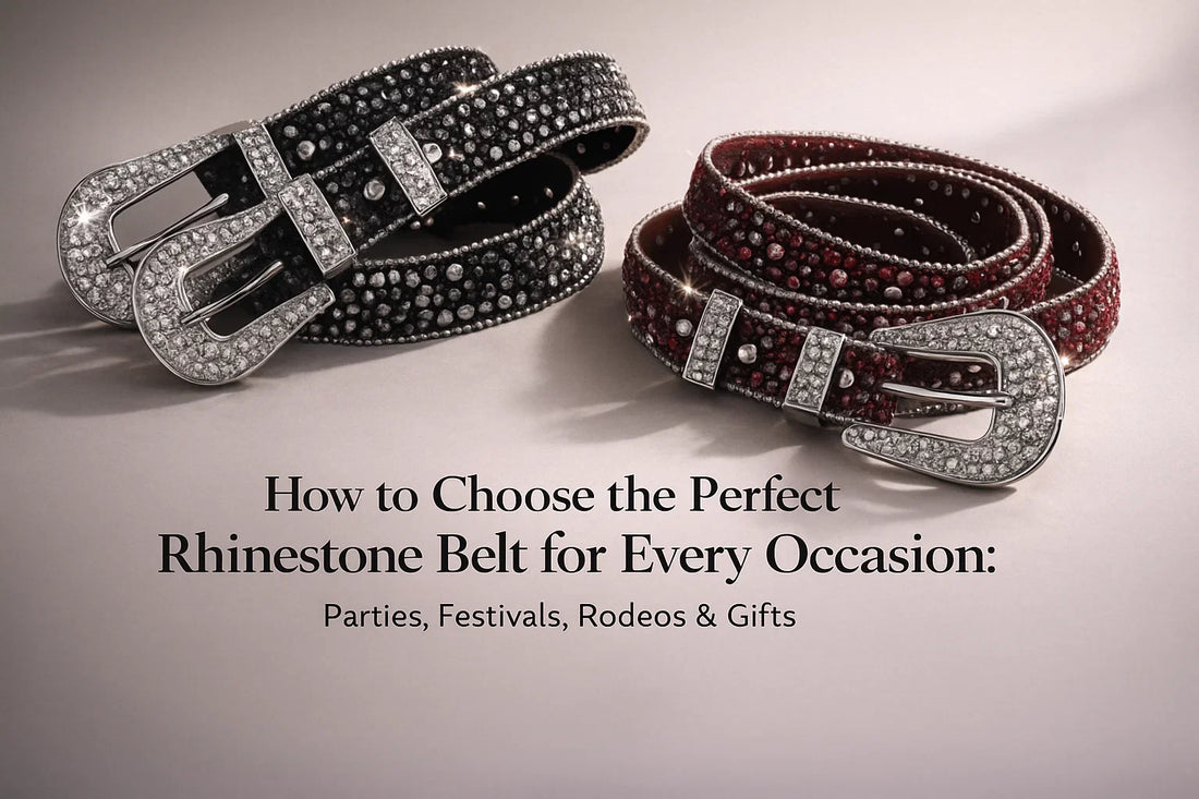 Belts Rhinstone How to Choose the Perfect Rhinestone Belt for Every Occasion
