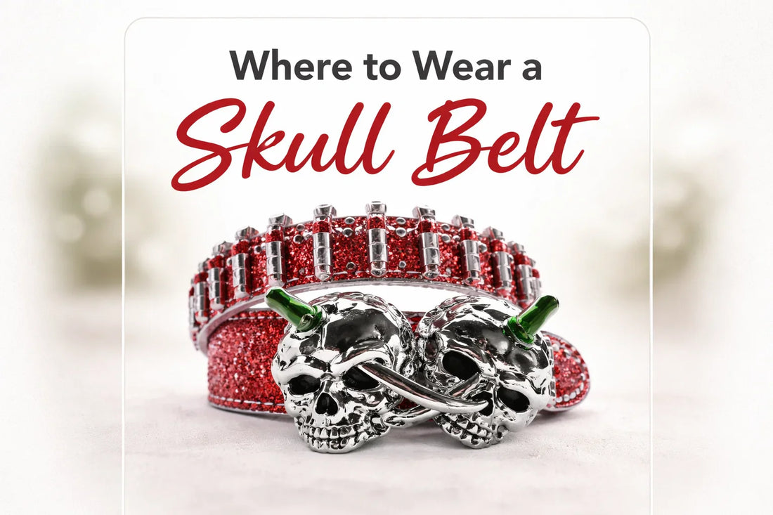 where to wear skull belt