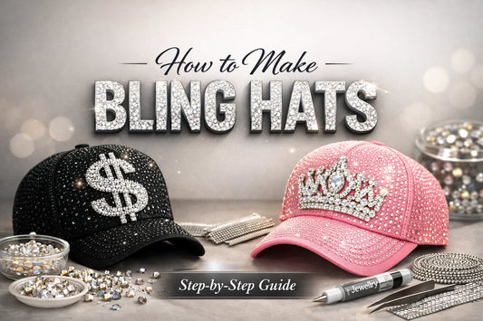 How to Make Bling Hats (DIY Rhinestone Hat Tutorial)