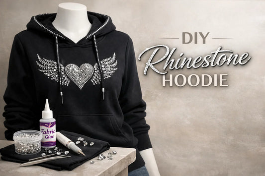 DIY Rhinestone Hoodie - How to Make a Bling Hoodie Step-by-Step