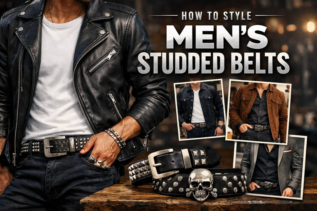 How to Style Mens Studded Belts