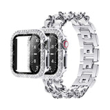 Rhinestone Stainless Steel Case + Strap Apple Watch Band