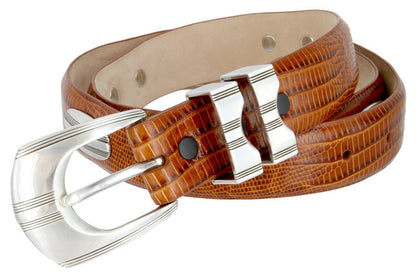 81208143 Italian Calfskin Genuine Leather Designer Dress Golf Belt 1-1/8"(30mm) Wide