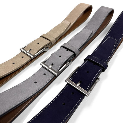 41104 Suede Belt Genuine Suede Leather Casual Jean Belt 1-1/2"(38mm) Wide