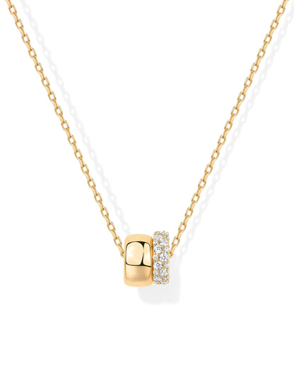 Luxury Rhinestone Necklace for Women - Elegant Dainty Square Crystal Pendant in Gold or Silver
