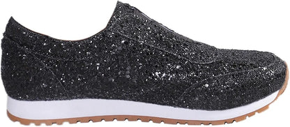 Sparkle Sneakers for Women – Lightweight Casual Walking Shoes