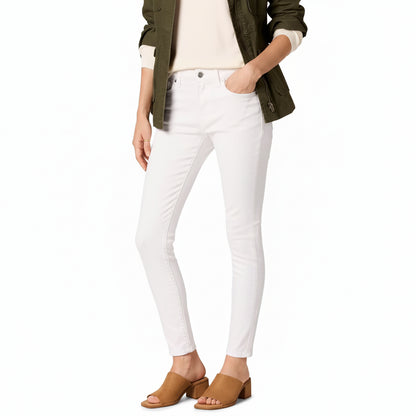 Women’s Mid-Rise Stretch Skinny Jeans - Soft Cotton Blend Denim, Slim Fit, All-Day Comfort