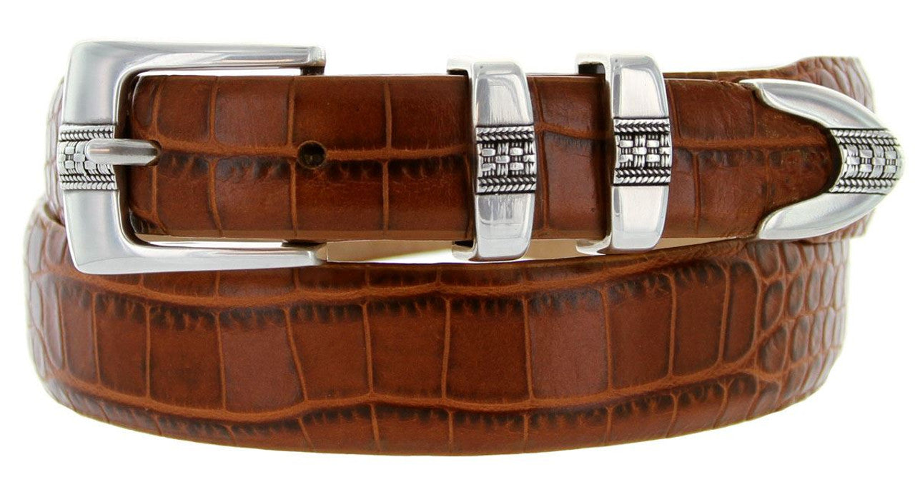 Miller Men's Genuine Full-Grain Cowhide Leather Designer Dress Belt
