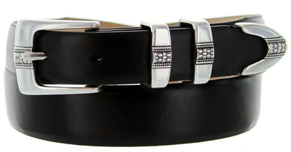 Miller Men's Genuine Full-Grain Cowhide Leather Designer Dress Belt