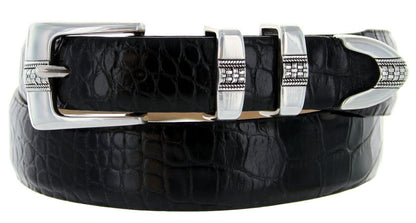Miller Men's Genuine Full-Grain Cowhide Leather Designer Dress Belt