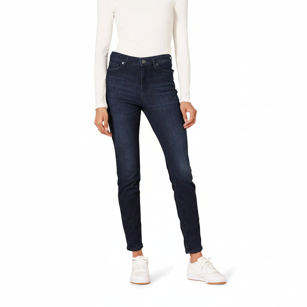 Women’s Mid-Rise Stretch Skinny Jeans - Soft Cotton Blend Denim, Slim Fit, All-Day Comfort