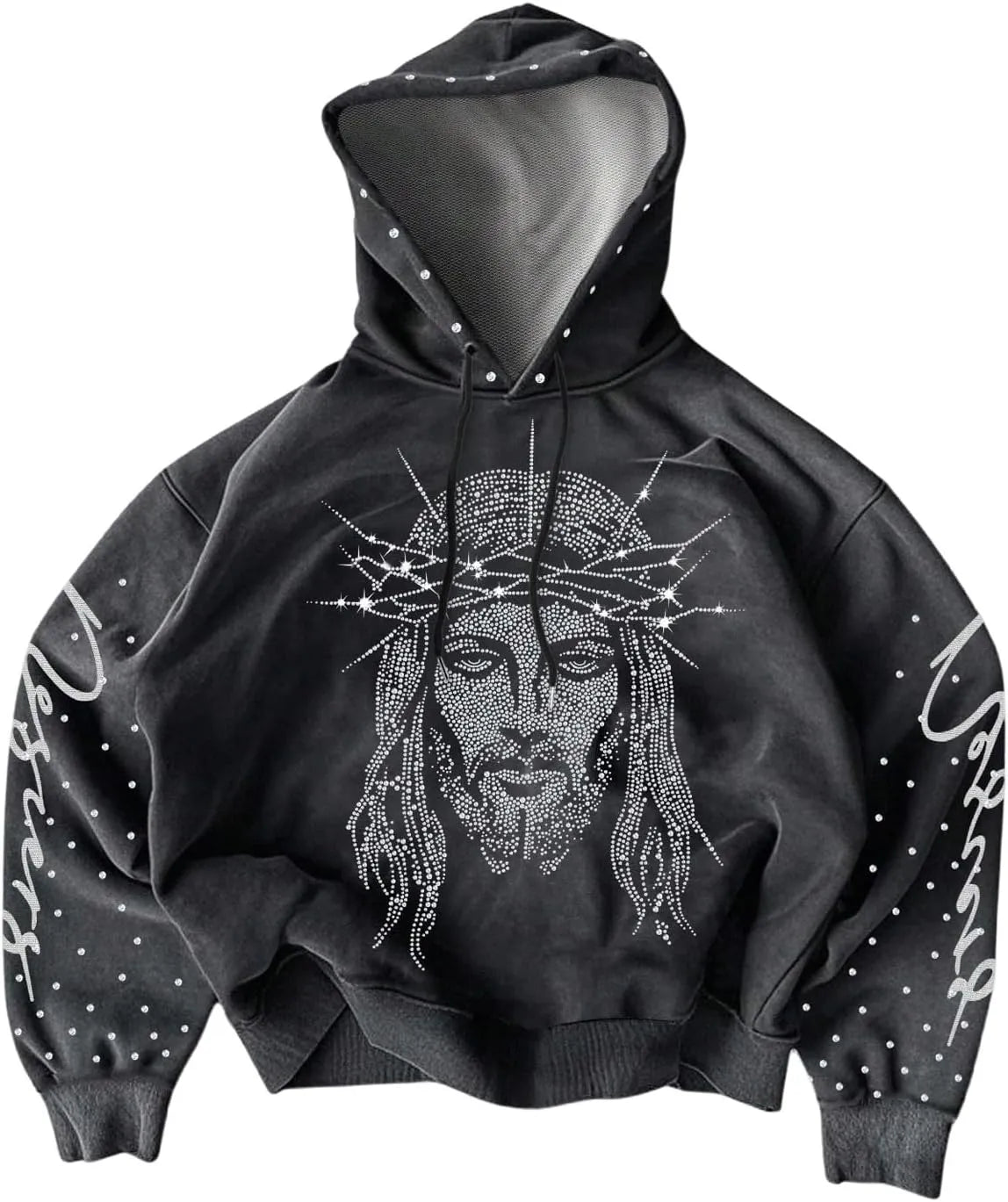 Men’s Y2K Graphic Hoodie - Streetwear Pullover Sweatshirt with Hooded Neck