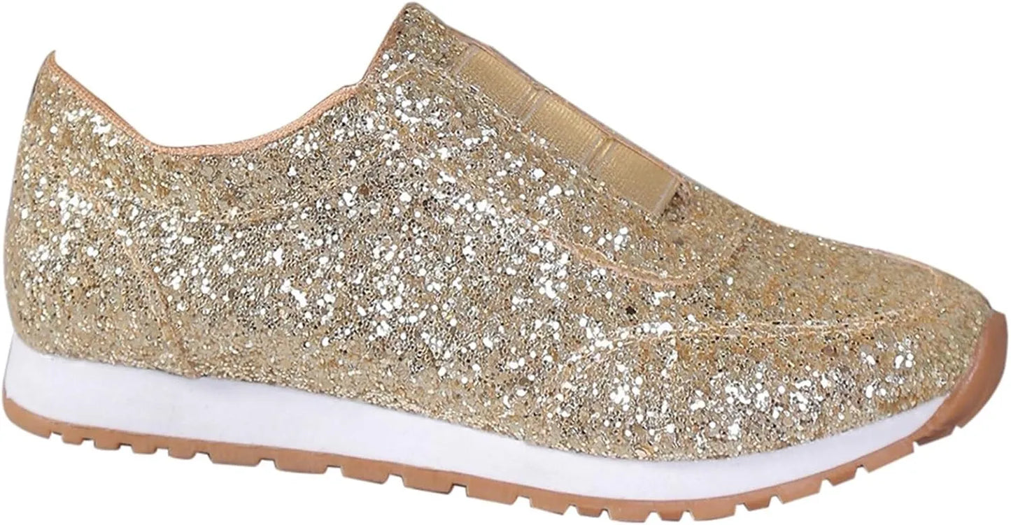 Sparkle Sneakers for Women – Lightweight Casual Walking Shoes