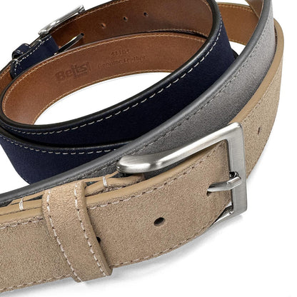 41104 Suede Belt Genuine Suede Leather Casual Jean Belt 1-1/2"(38mm) Wide