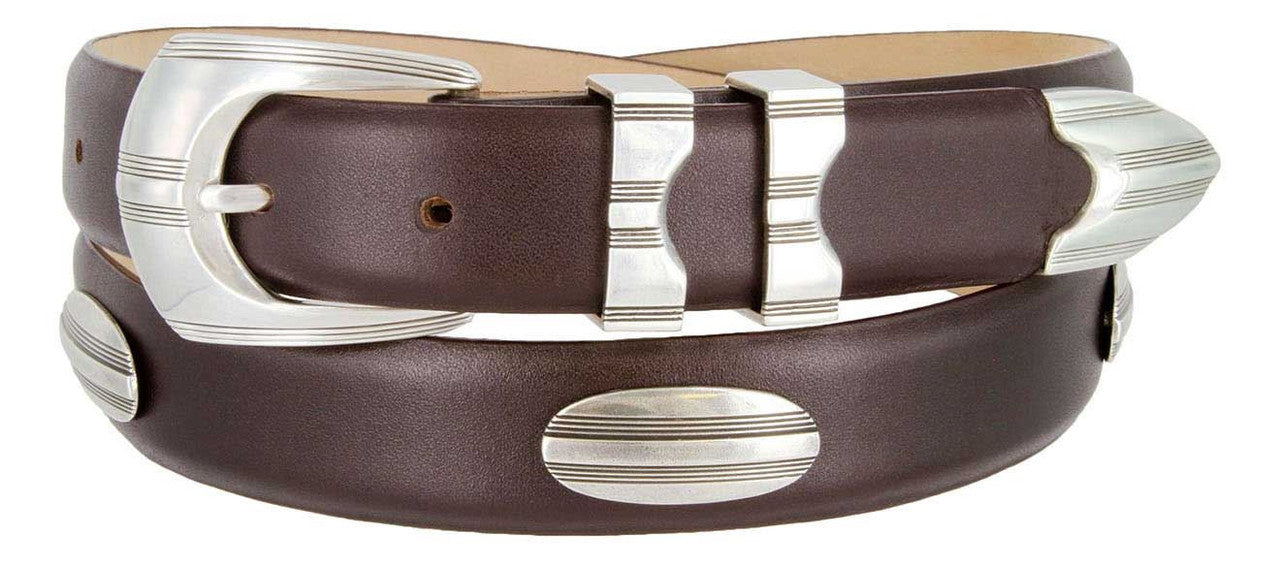 81208143 Italian Calfskin Genuine Leather Designer Dress Golf Belt 1-1/8"(30mm) Wide