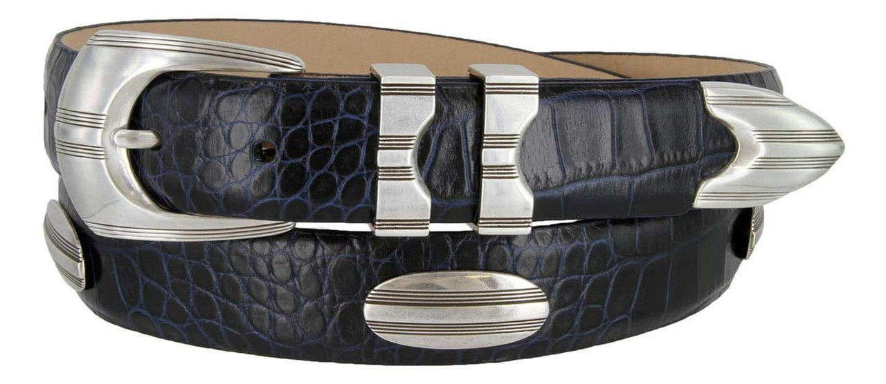 81208143 Italian Calfskin Genuine Leather Designer Dress Golf Belt 1-1/8"(30mm) Wide