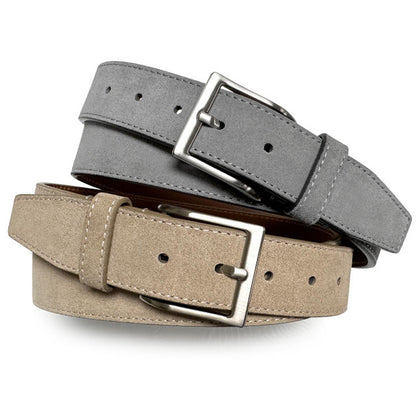 41104 Suede Belt Genuine Suede Leather Casual Jean Belt 1-1/2"(38mm) Wide