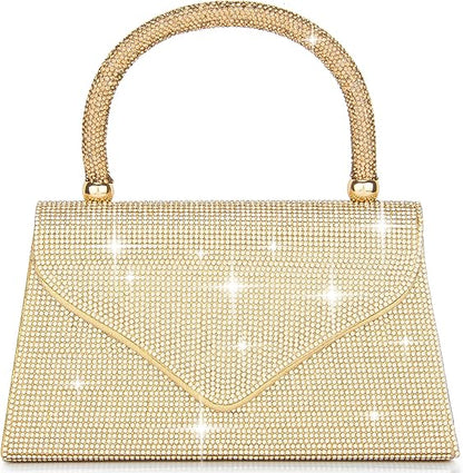 Women's Evening Bag Purse Clutch Bag Ladies Rhinestone Purses Glitter Small Handbags Party Wedding Prom