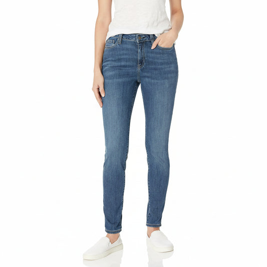 Women’s Mid-Rise Stretch Skinny Jeans - Soft Cotton Blend Denim, Slim Fit, All-Day Comfort