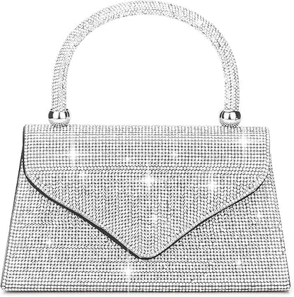 Women's Evening Bag Purse Clutch Bag Ladies Rhinestone Purses Glitter Small Handbags Party Wedding Prom