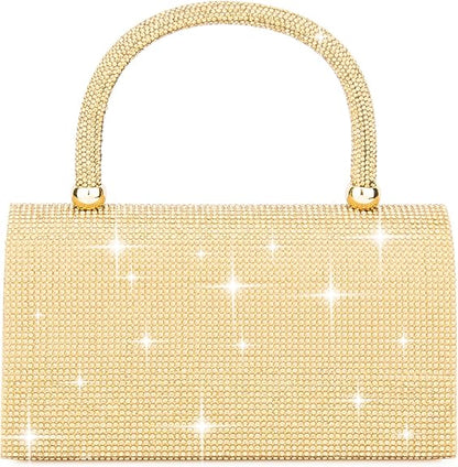 Women's Evening Bag Purse Clutch Bag Ladies Rhinestone Purses Glitter Small Handbags Party Wedding Prom