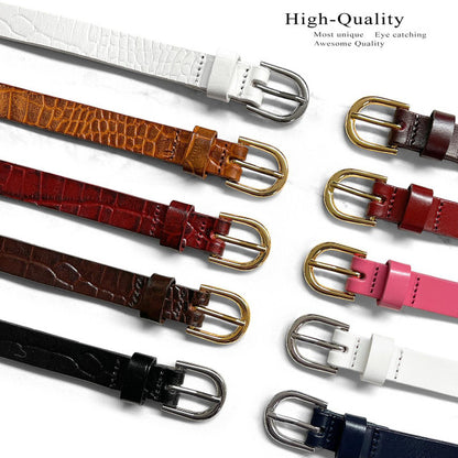 Kids Belt Girls Dress Belts 100% One Piece Full Grain Genuine Leather Casual Belt 3/4"(19mm) wide